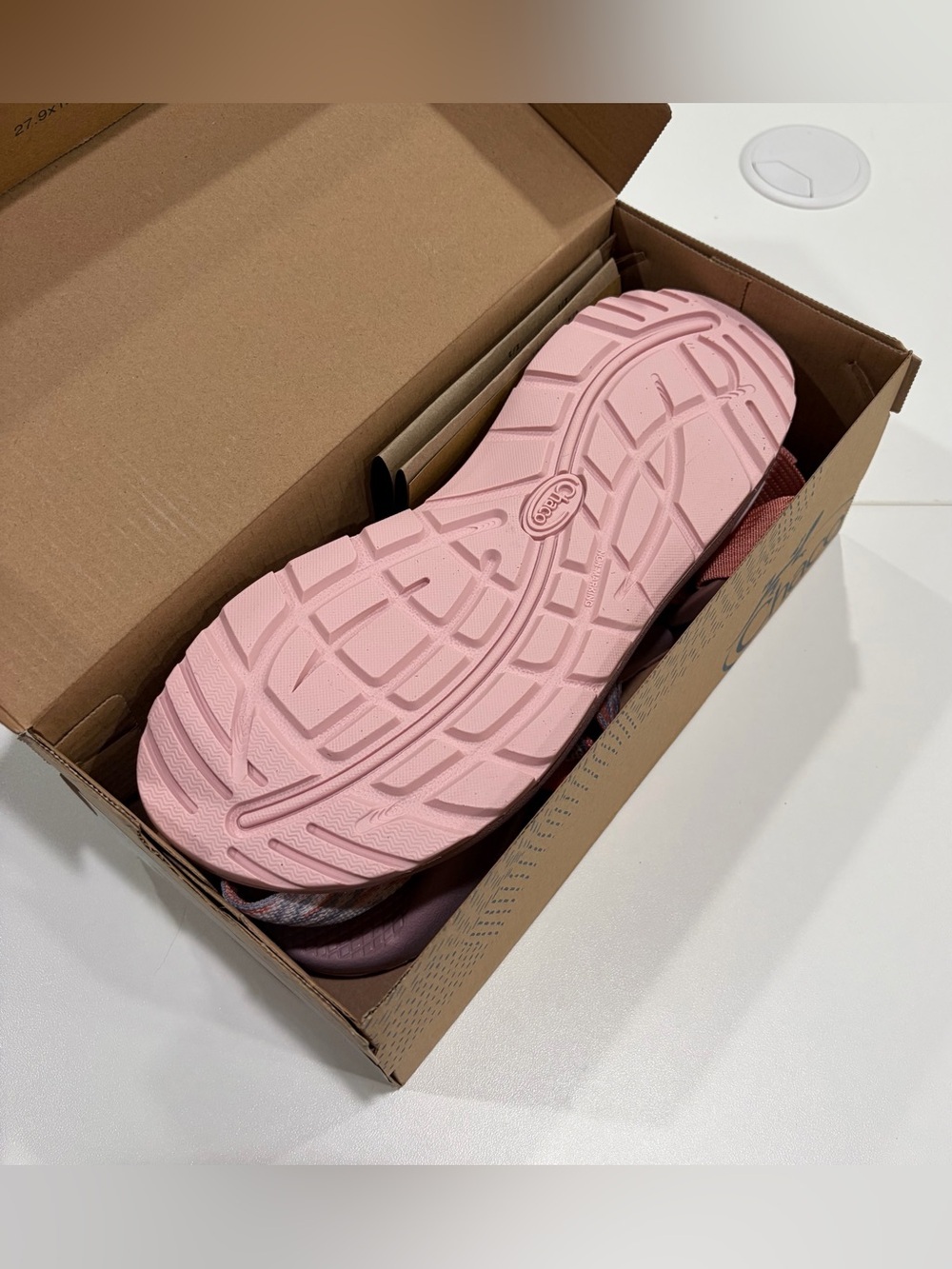 Chaco Women's Size 8 Mega ZCloud Sport Sandals Water Shoes NWT Adjustable Pink - Picture 7 of 9